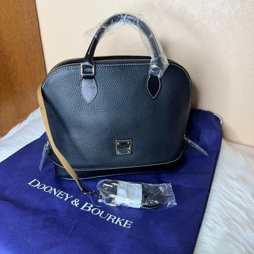 Dooney & Bourke Pebble Grain Zip Zip Satchel